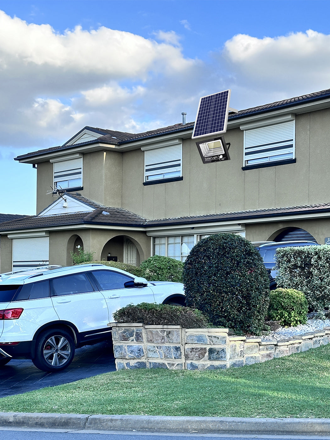 Motion Sensor Solar Floodlight 120W Solar Security Flood light Wall Light